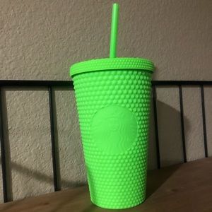 Starbucks green matte studded cup